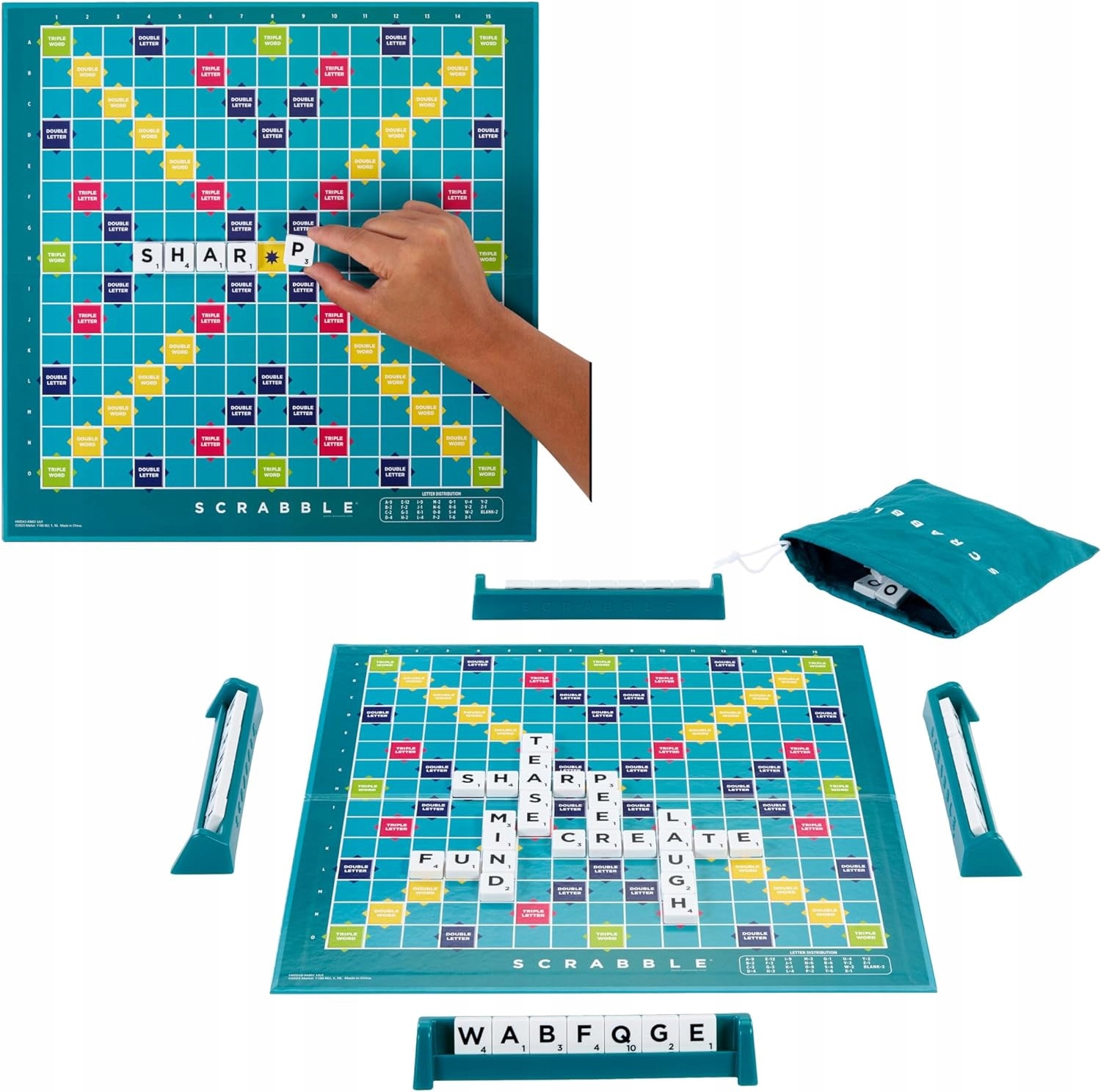 Scrabble Original (Wersja odnowiona) Kod producenta HXM53
