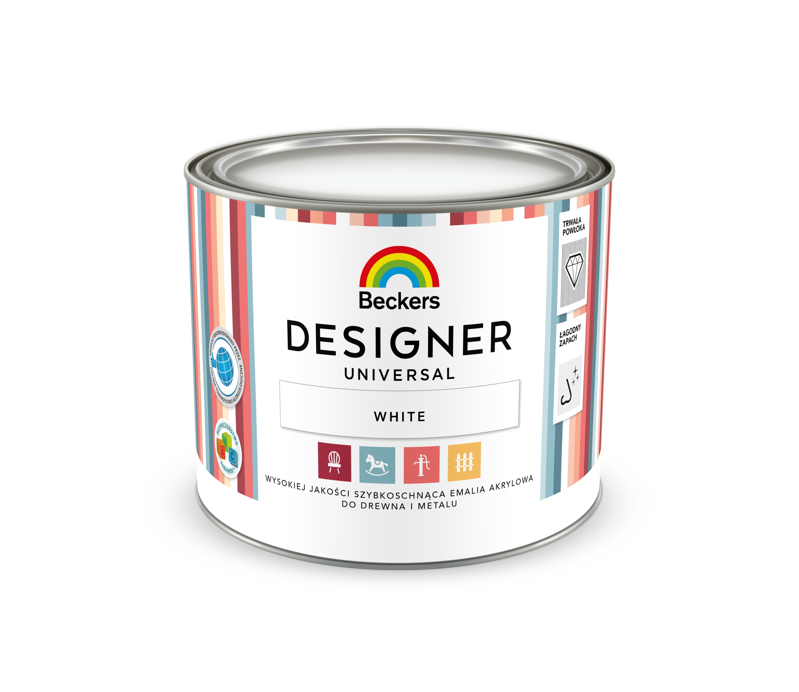 

Beckers Designer Emalia 0,5L Drew/met White