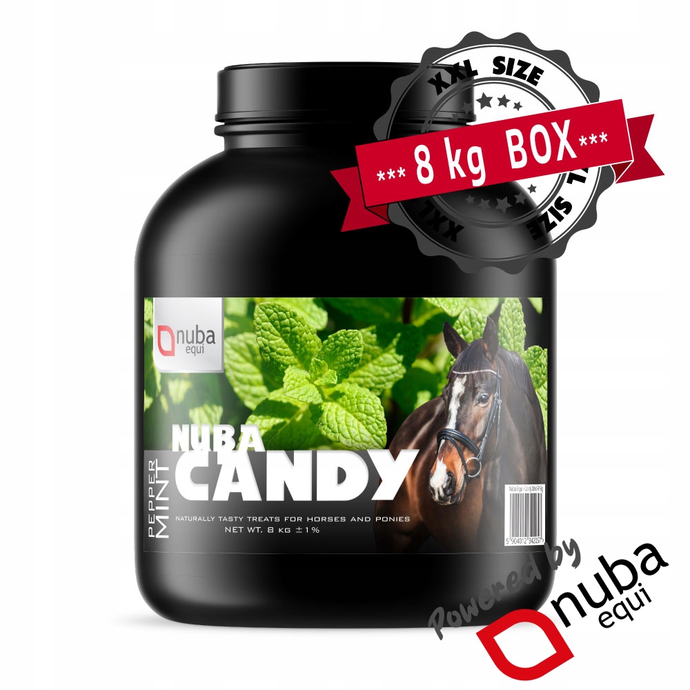 Nuba Candy Mint Rp 8kg smakołyki miętowe dla koni XXL Nuba Equi