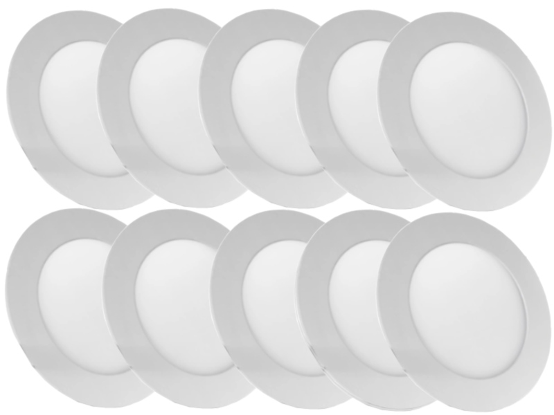 

Ultra Cienki Panel Sufitowy Halogen Led Zestaw 10x