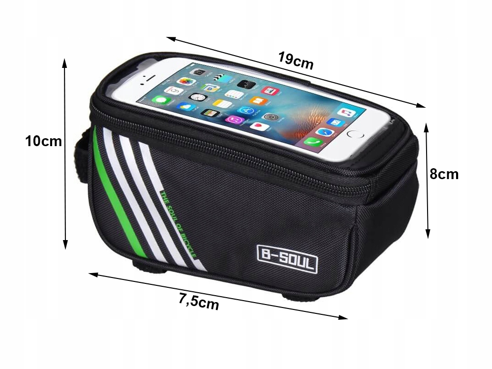 WODOODPORNA TORBA ROWEROWA SAKWA UCHWYT NA TELEFON EAN (GTIN) 5907451329825