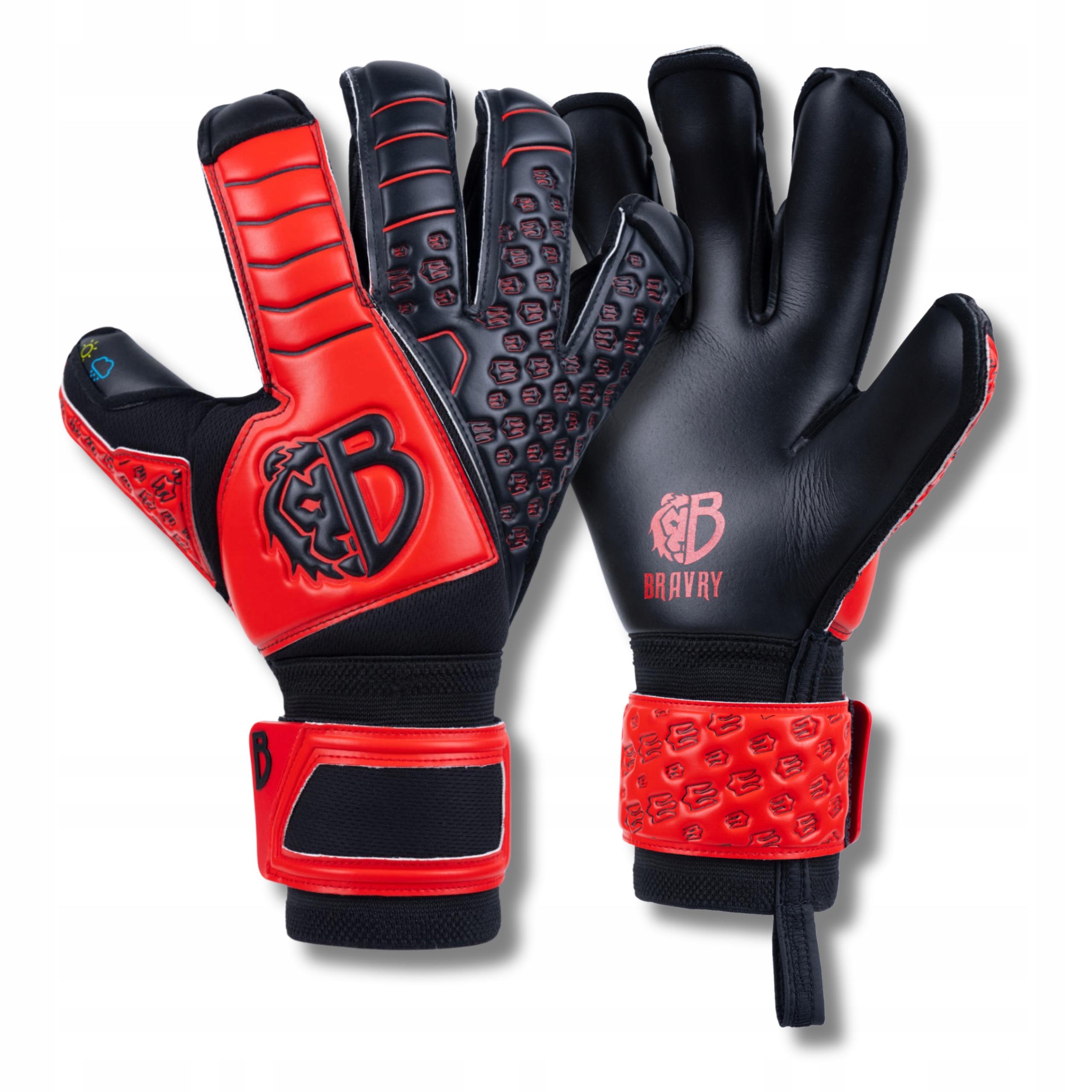 Rękawice bramkarskie Bravry Confidence Red r.6