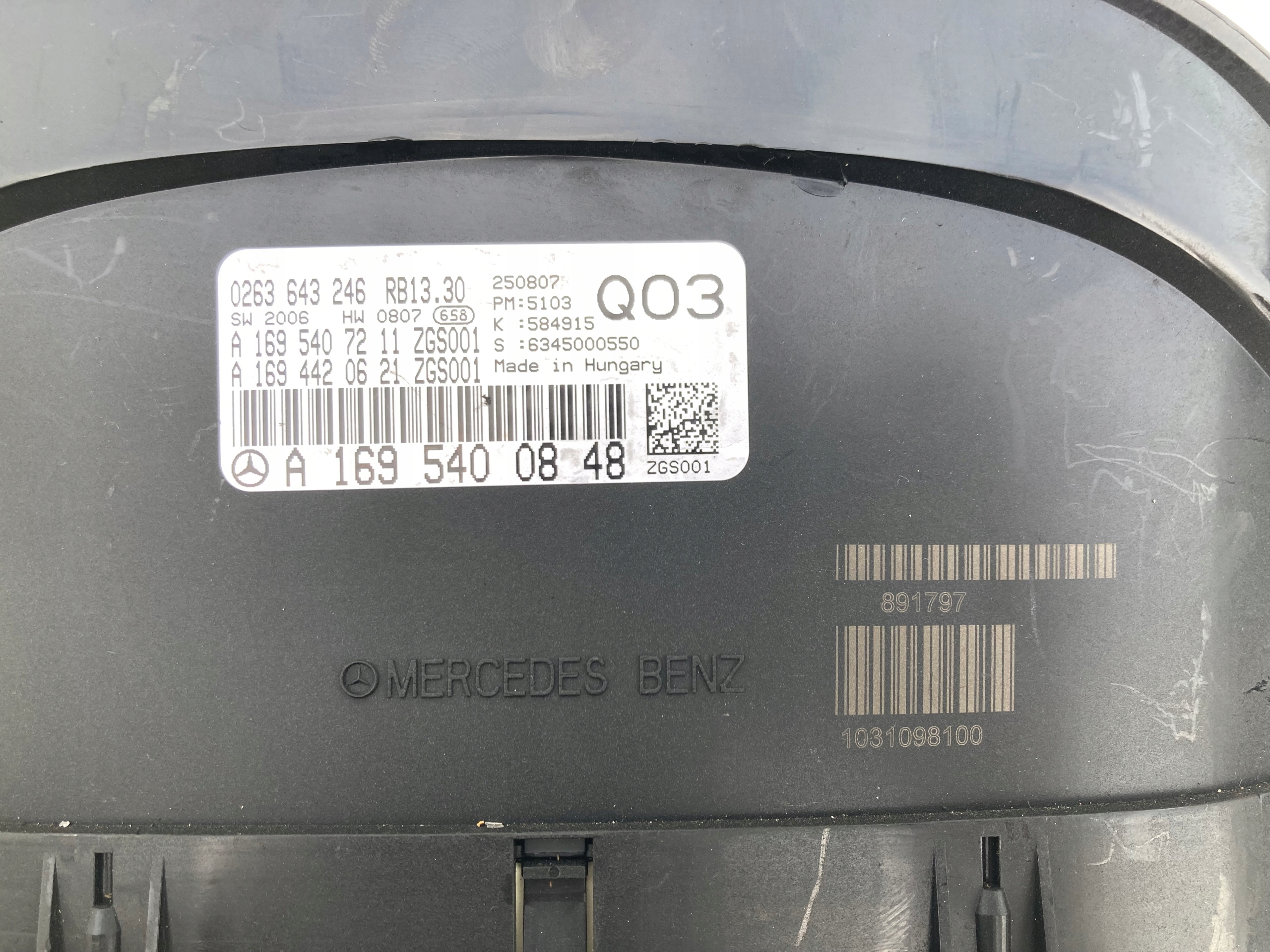 dials dials Mercedes A W169 A1695400848