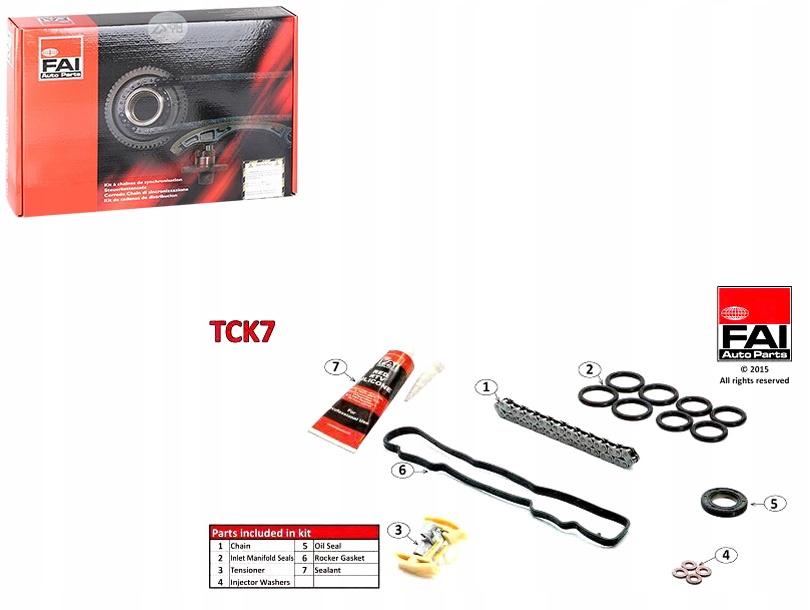 FAITCK7 Sada Rozvodového Řetězu Ford 1,6TDCI/CITR Asistent řidiče #33