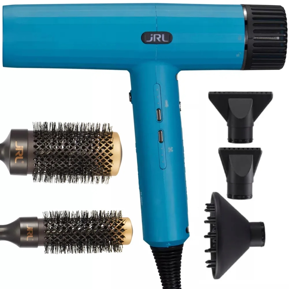 Jrl Forte Pro 2020H niebieska suszarka do włosów z jonizacją 2 szczotki d