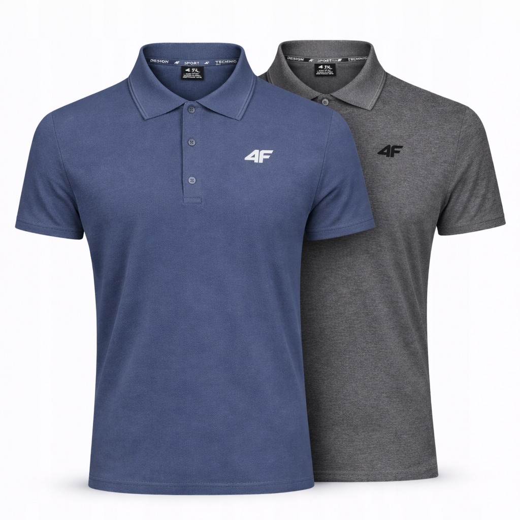 Tričko Pánské Polo 4F Sportovní Komplet Set 2PAK M M0770 SS26