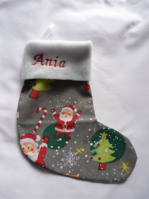 

Skarpeta but Mikołaj imię torba kominek ozdoba