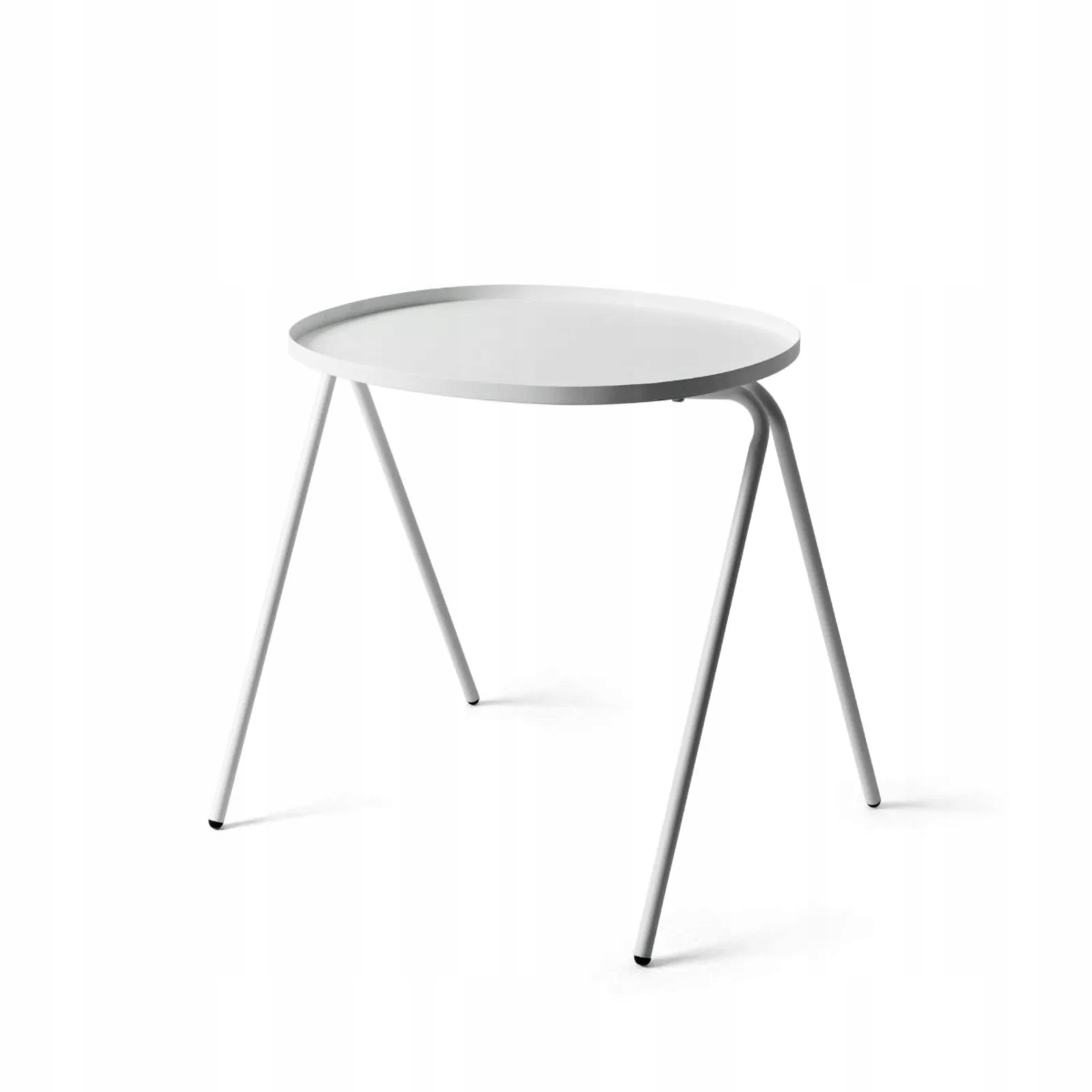 Menu Afteroom Oceľový Konferenčný Stolík Pomocný alebo Nočný Biely