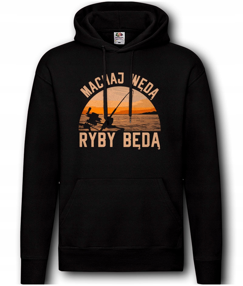 

Bluza Męska z kapturem dla Wędkarza M