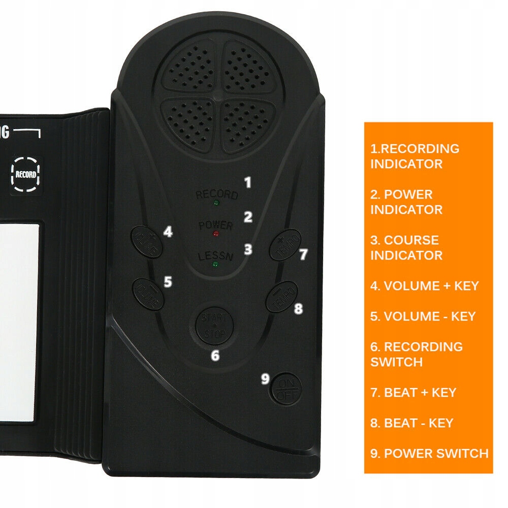 SKŁADANE MINI PRZENOŚNE PIANINO FORTEPIAN Płeć chłopcy dziewczynki