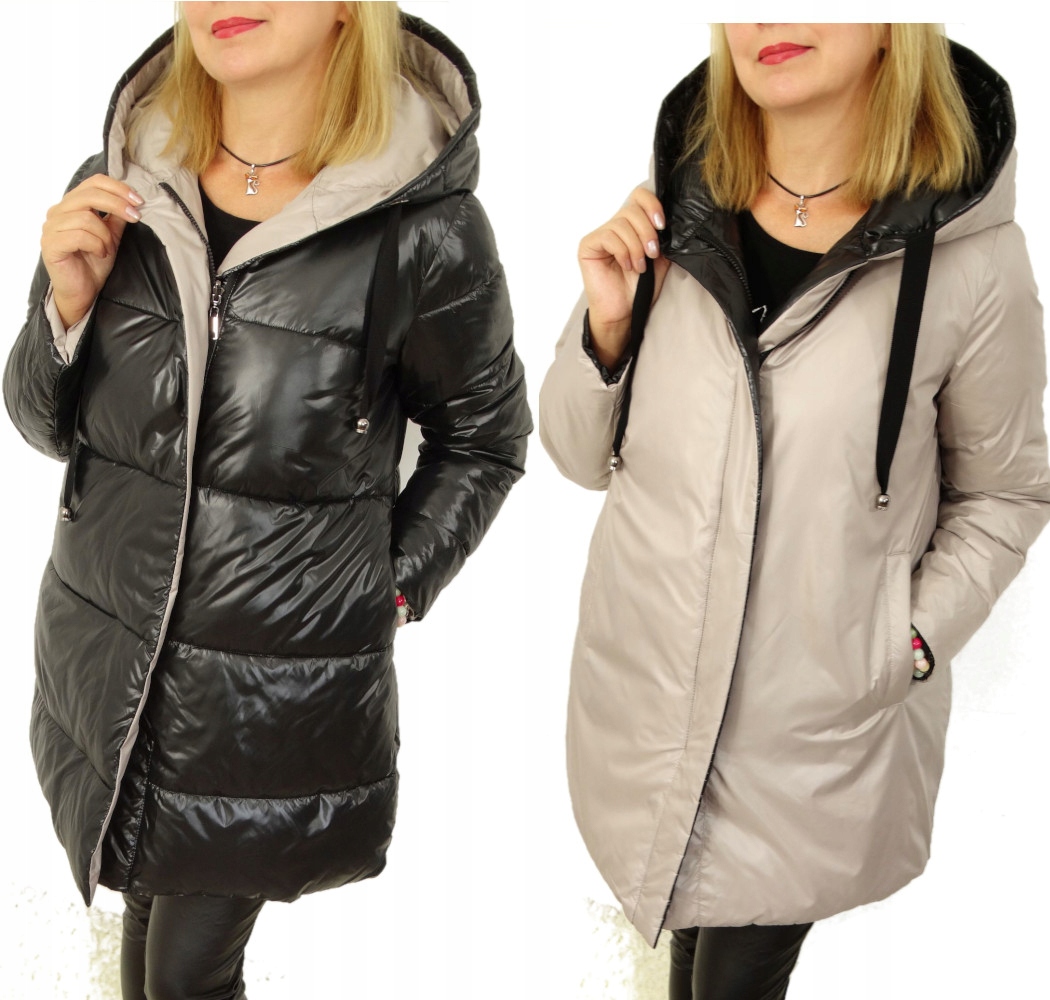 

Kurtka Pikowana Zimowa Dwustronna Mona 52 6XL