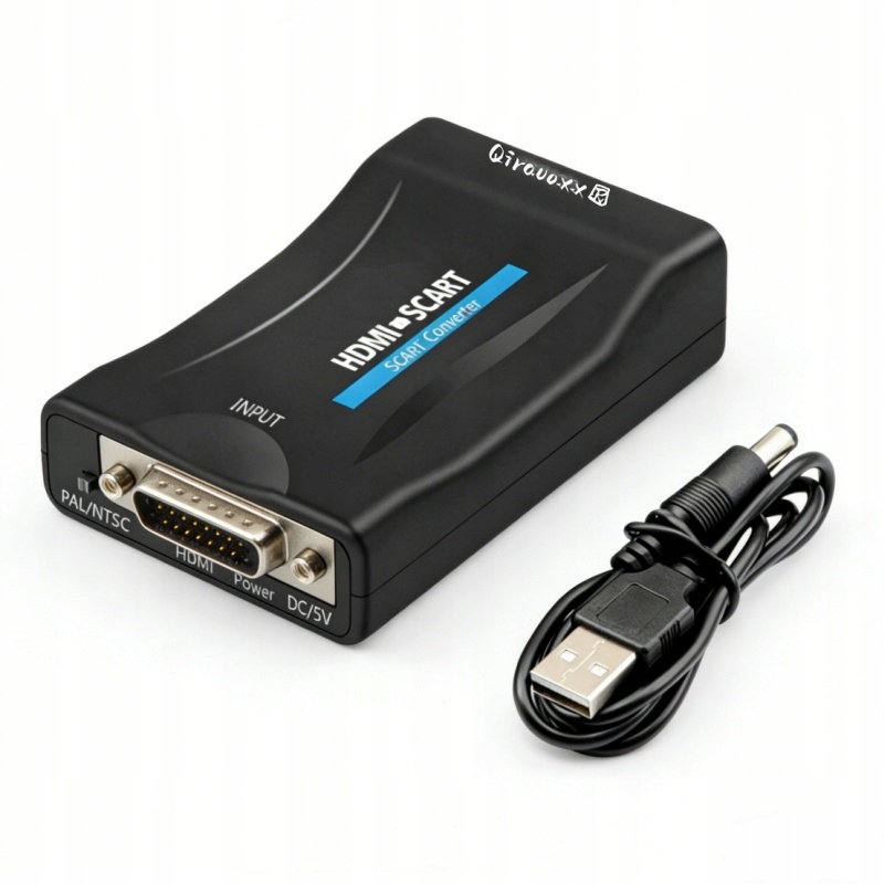ADAPTER KONWERTER PRZEJŚCIÓWKA EURO ZŁĄCZE SCART do HDMI FULL HD MHL