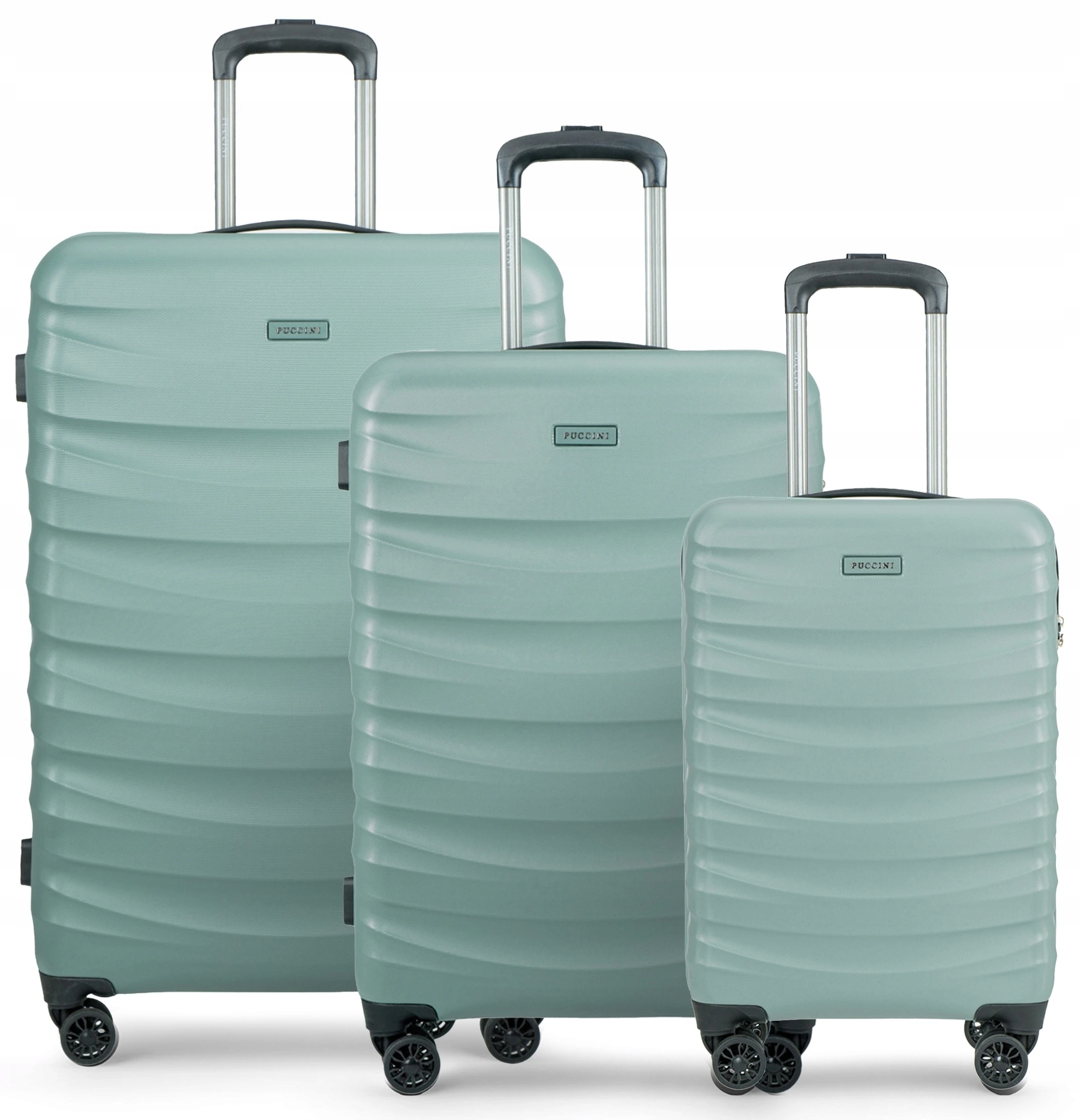 Sada cestovních kufrů Valencia Zelená Velikost: M+L+XXL (20"+24"+28")