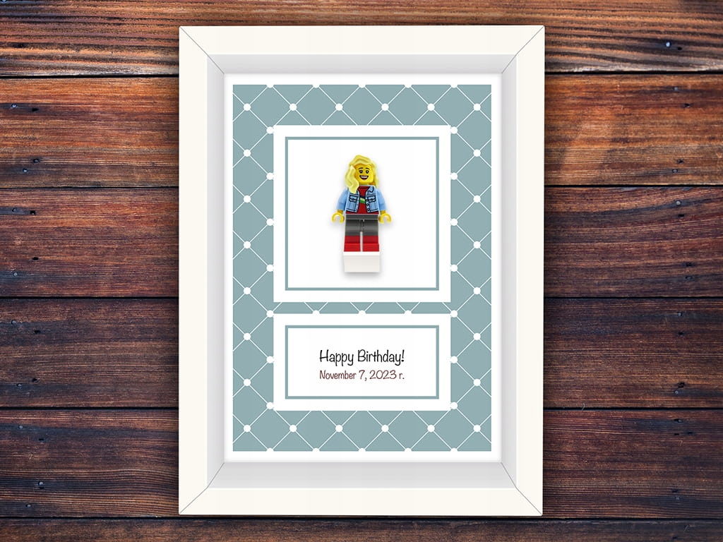 Personalizovaná figurka Rámeček vytvořte si vlastní figurku z Lego dílů