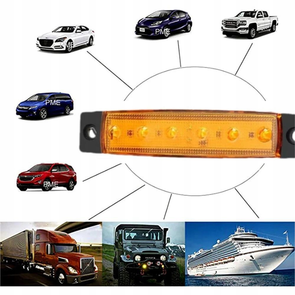 10X LAMPA OBRYSOWA OBRYSÓWKA DIODOWA LED OBRYSÓWKI Producent części Busheng