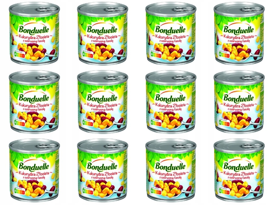 Levně 12 x 170 g Bonduelle Kukuřice s červenými fazolemi