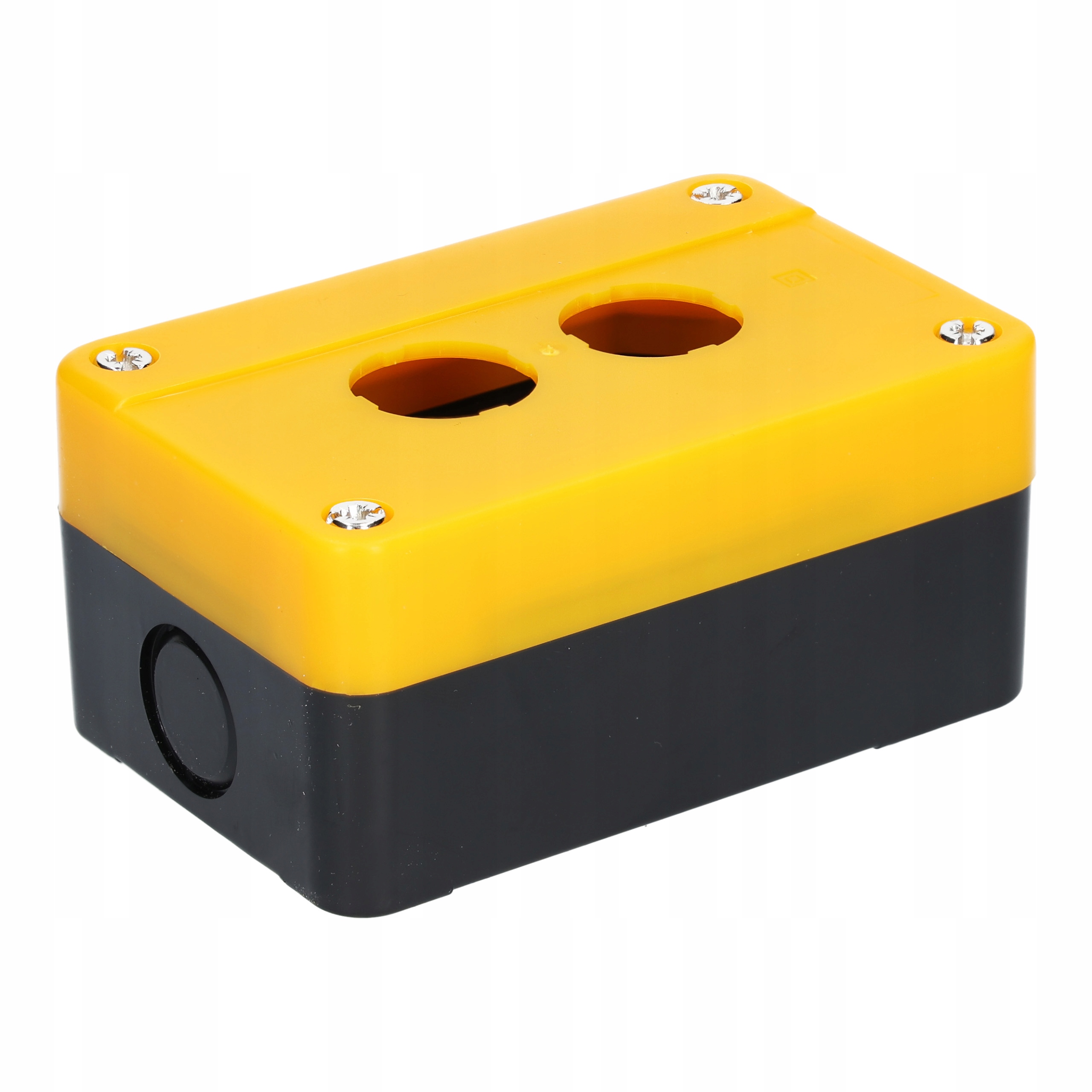 KASETA STEROWNICZA PUSTA 2 PRZYCISKI OTWORY ŻÓŁTA