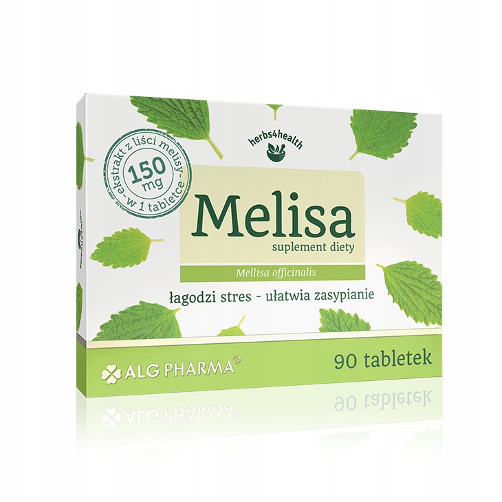ALG PHARMA Melisa 90 Tabletek Naturalne Uspokojenie Sen Stres Koncentracja — 4