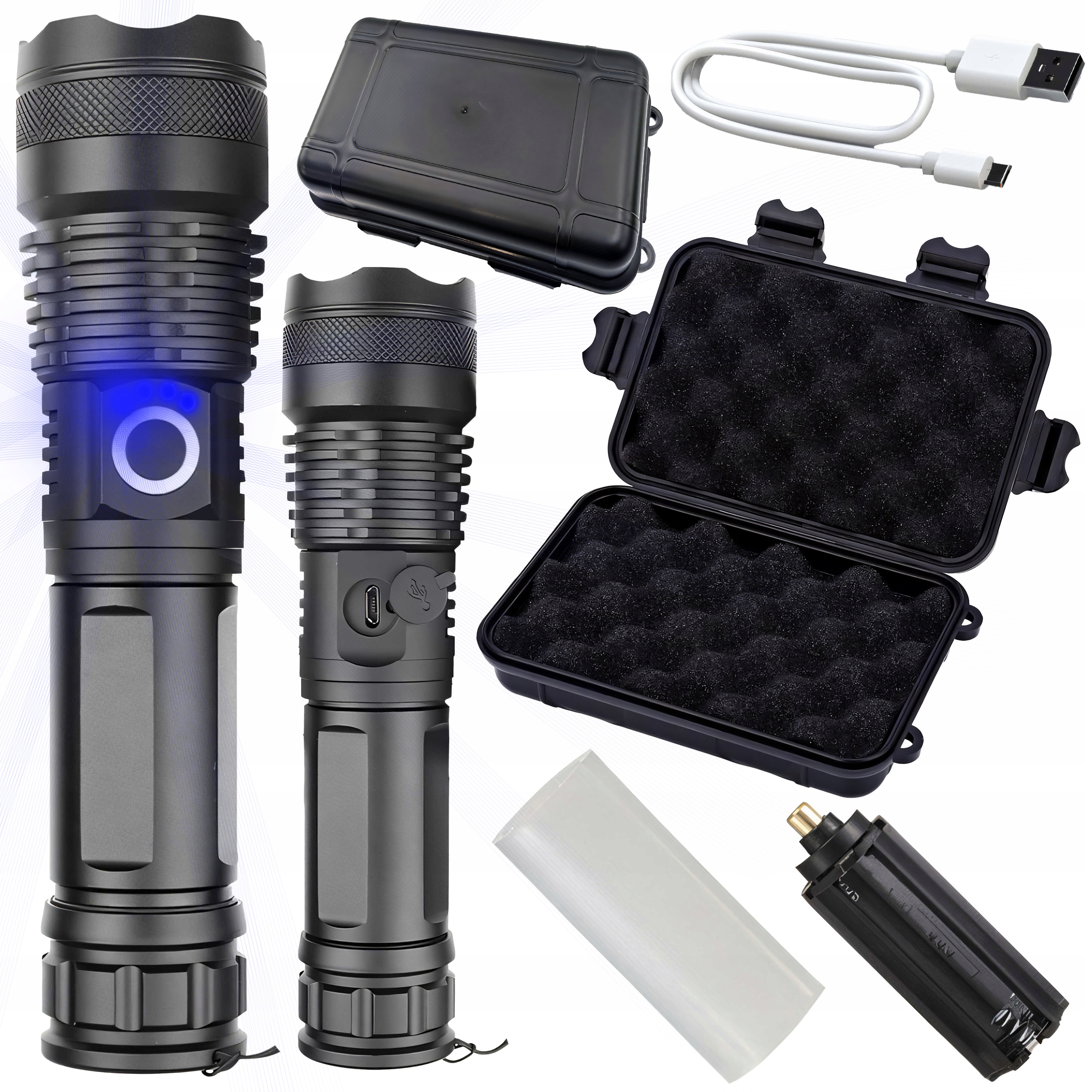 LATARKA TAKTYCZNA WOJSKOWA MOCNA LED ZOOM SZPERACZ Stan opakowania oryginalne