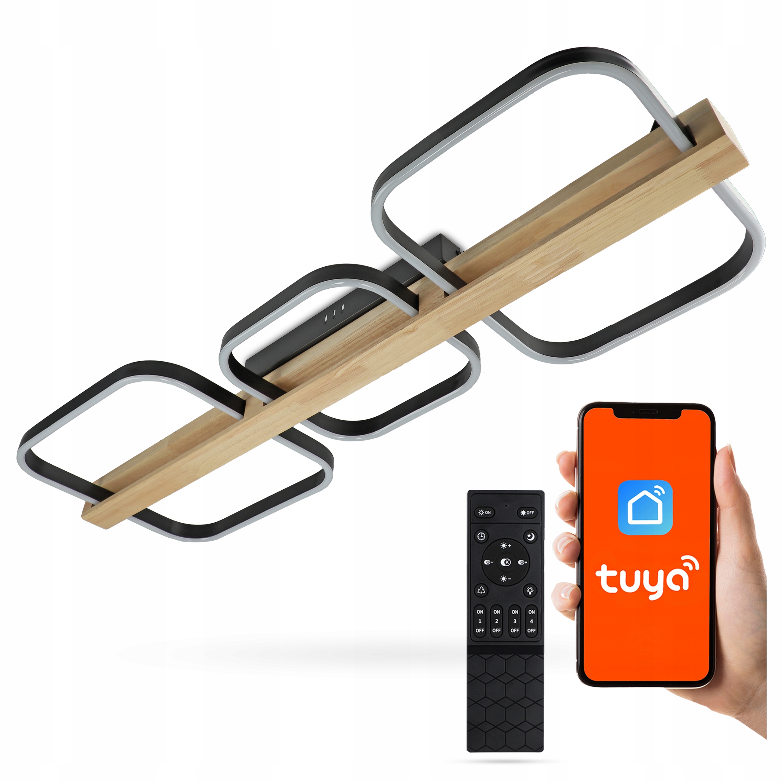 stropní svítidlo Led Stropní Svítidlo Nástěnný Tuya Aplikace pro telefon Dálkový Ovladač 68W