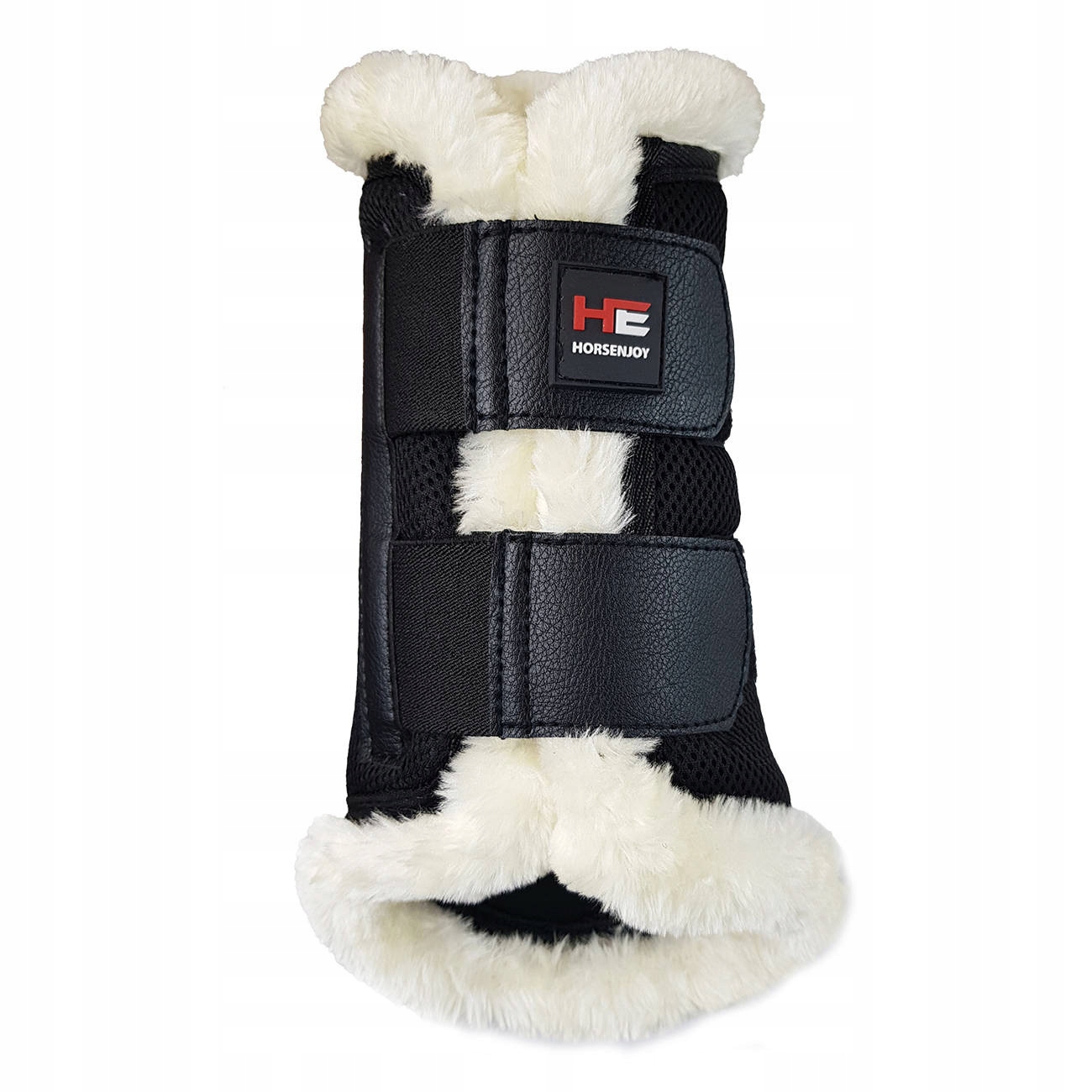 Chrániče pro koně Horsenjoy Airtec 3D Fur, barva černá, velikost Full