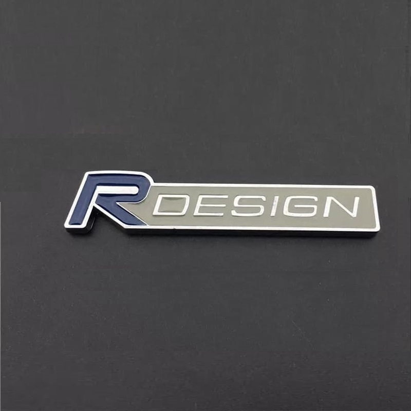 Znaczek LOGO Emblemat metal 3D R-DESIGN VOLVO BLUE Numer katalogowy części 1S-RDES-V-BL