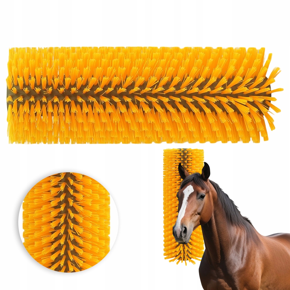 Kartáč na skot a koně, snadná montáž na sloup