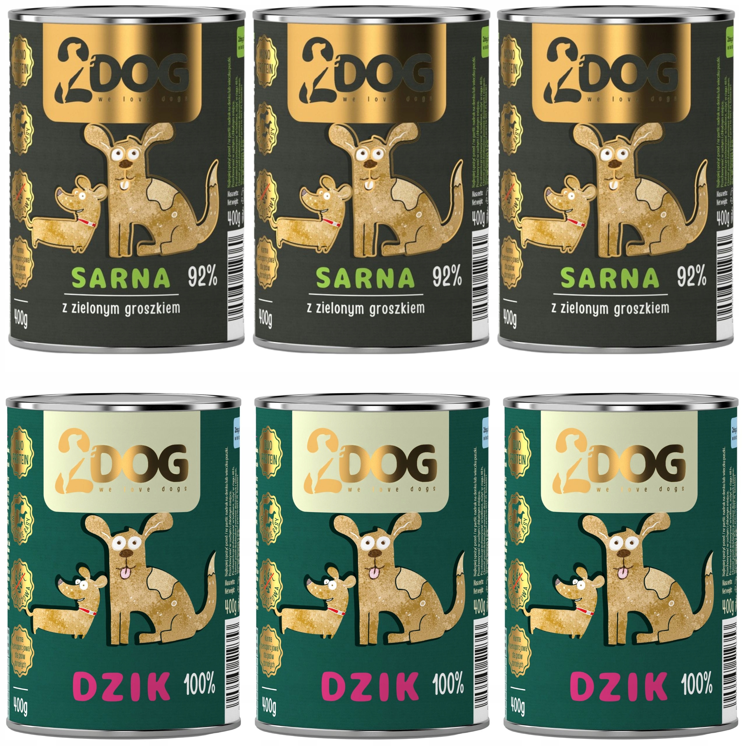 Levně Vlhké Krmivo Pro Psa Srna 100% Divočák 400 G, Monoproteinové, Bez Obilovin