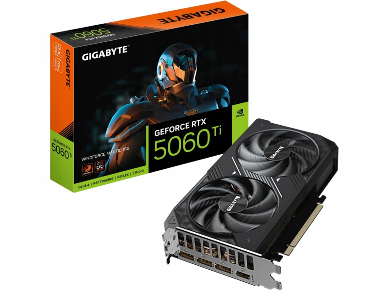 Karta graficzna Gigabyte GeForce Rtx 5060 Ti Windforce Max Oc 16GB Dlss 4