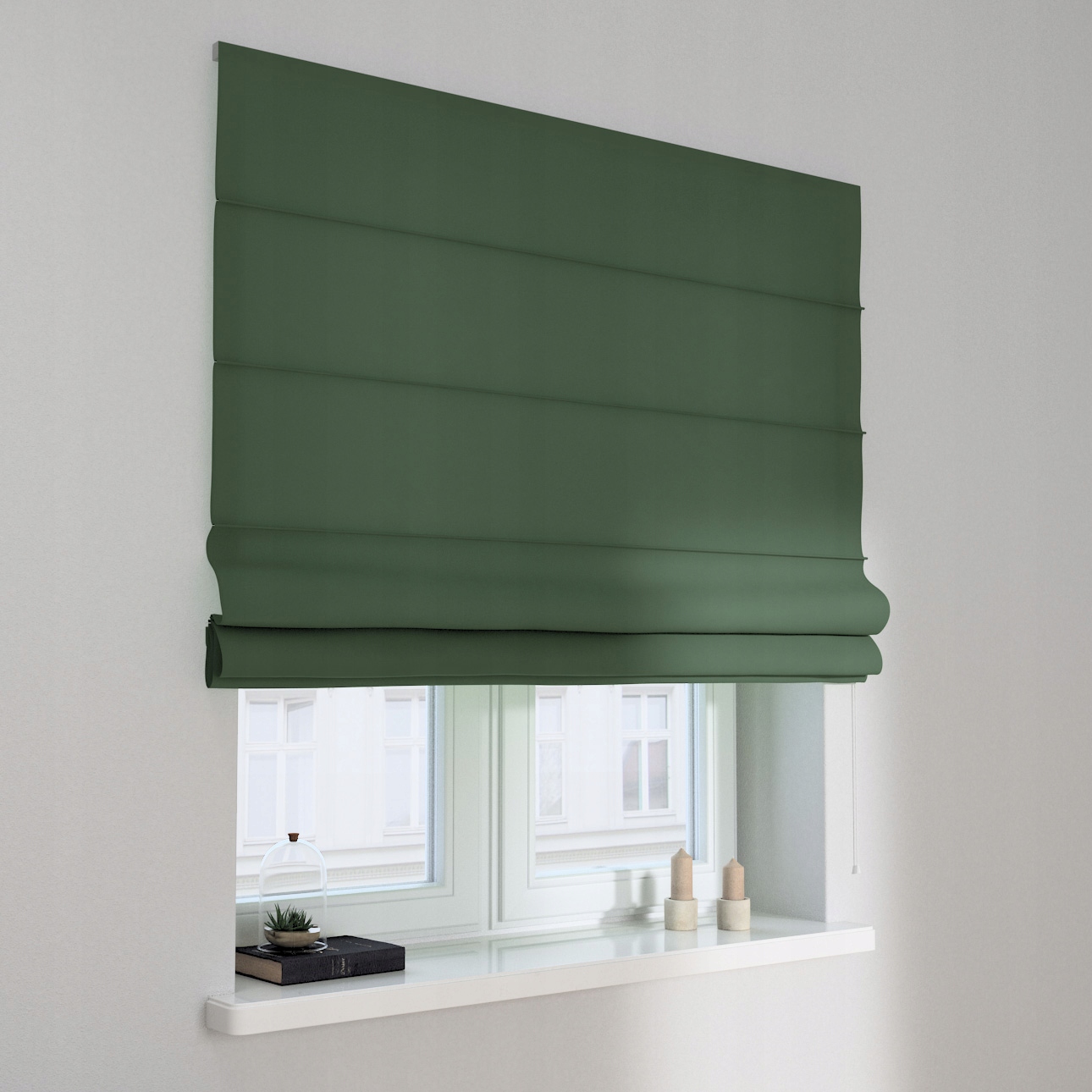 Hotová rímska roleta Capri 160 x 170 cm zelená