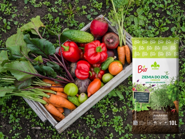 Ziemia BIO do wysiewu pikowania ZIÓŁ I WARZYW 10L Pojemność 10 l