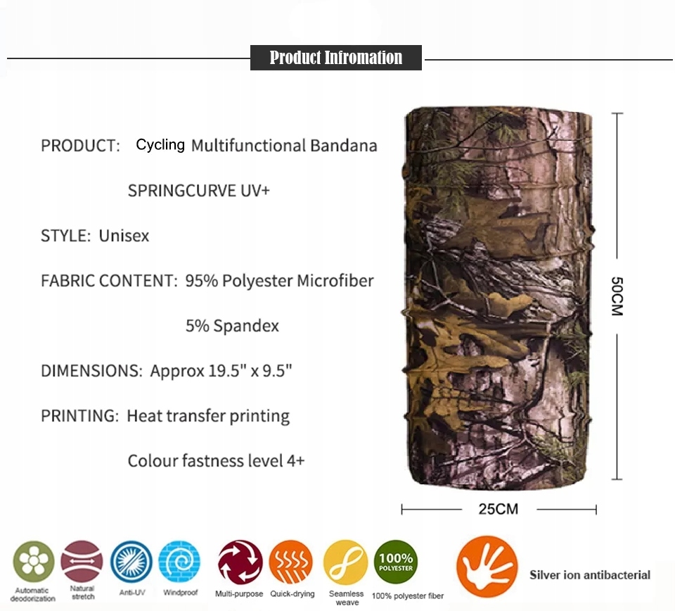 BANDANA SZALIK KOMIN CHUSTA APASZKA CAMO 01 Marka bez marki