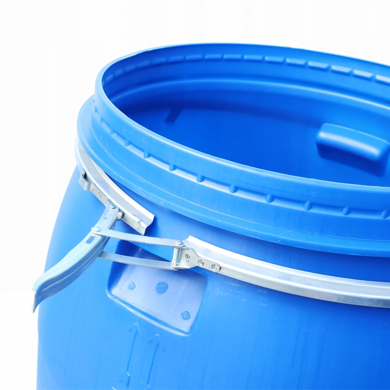 BECZKA PLASTIKOWA 220L OBEJMA ATEST DO KISZENIA KAPUSTY NA WODĘ Z KRANEM