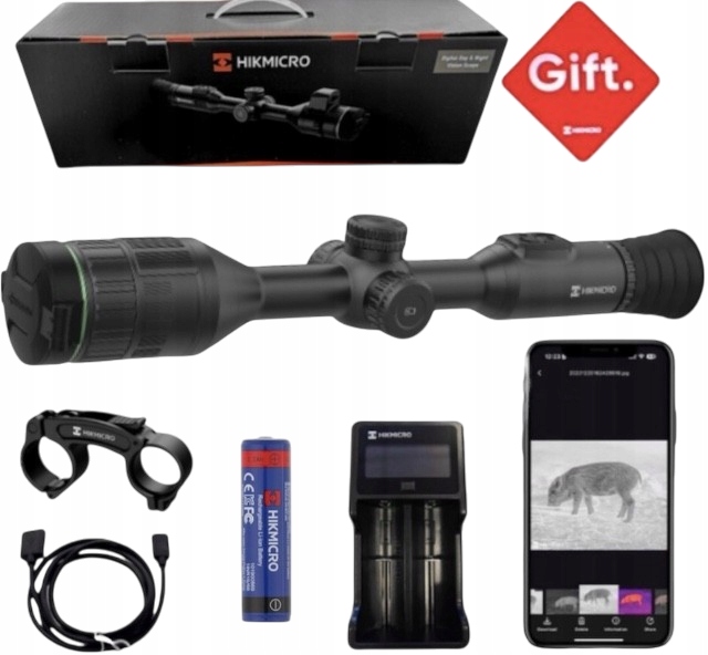 Zaměřovač pro noční vidění Hikmicro Alpex 4K+ držák 30/1 Sada