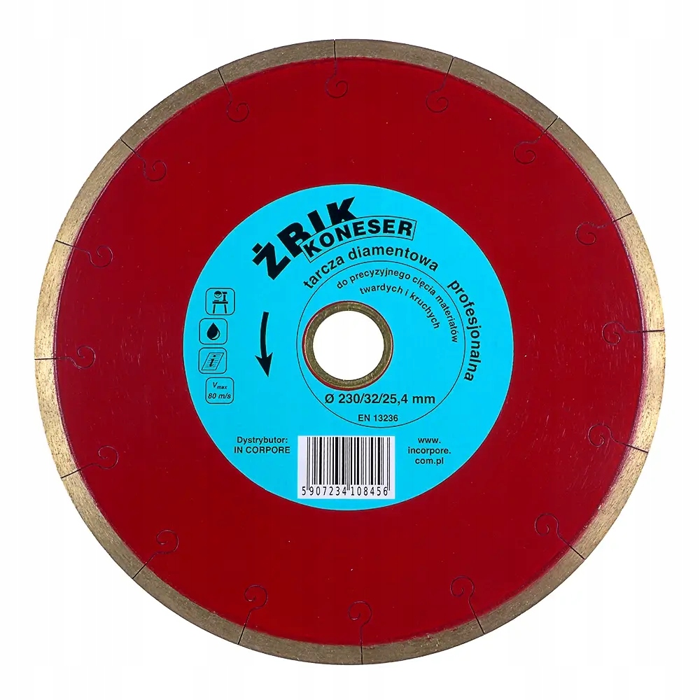 Žbik Koneser kotouč na gres 230 mm diamantový přesný 25,4 mm/ 32 mm
