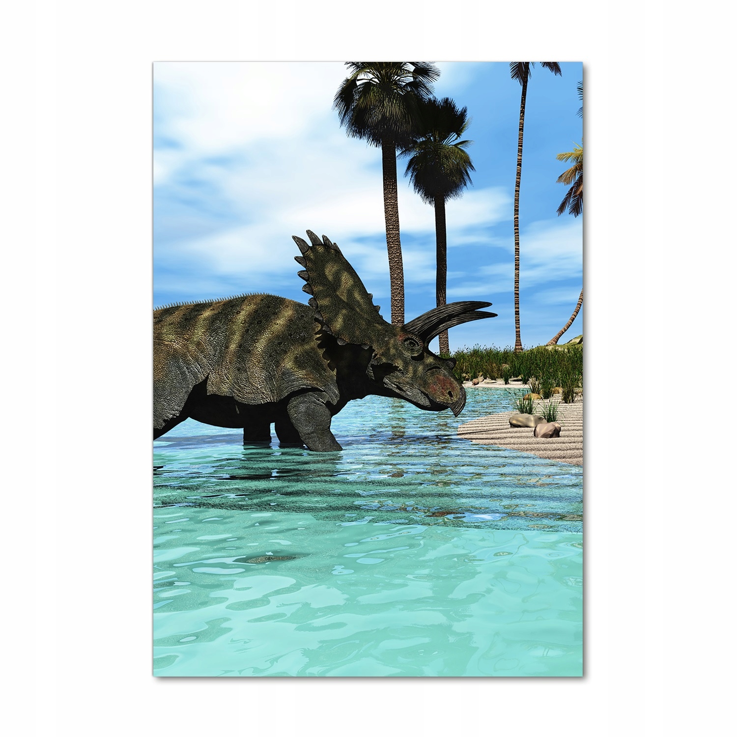

Foto obraz akrylowy Dinozaury na plaży 70x100 cm