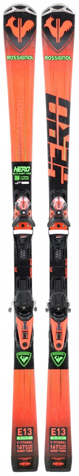 スキー Rossignol Hero Elite Short Turn 167cm ROSSIGNOL HERO ELITE SHORT TURN TI- 167 + SKI RZEP