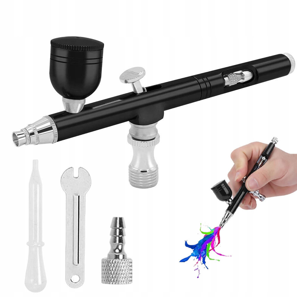 Airbrush Sada Na Barvu S Jehlovou Tryskou Tetování Stříkací Pistole 0,3MM