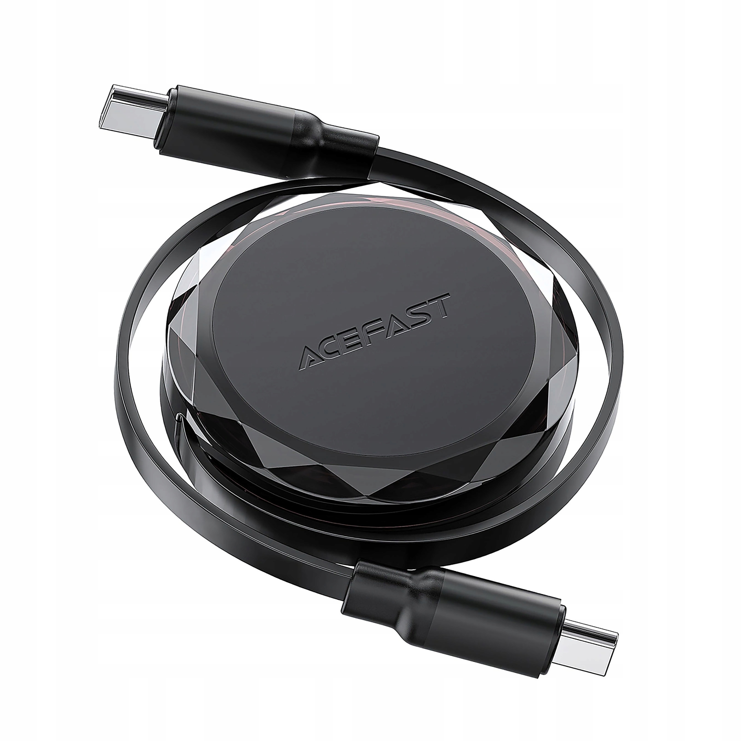 Kabel Acefast C13-03 Usb-c Usb-c 60W zwijany czarny
