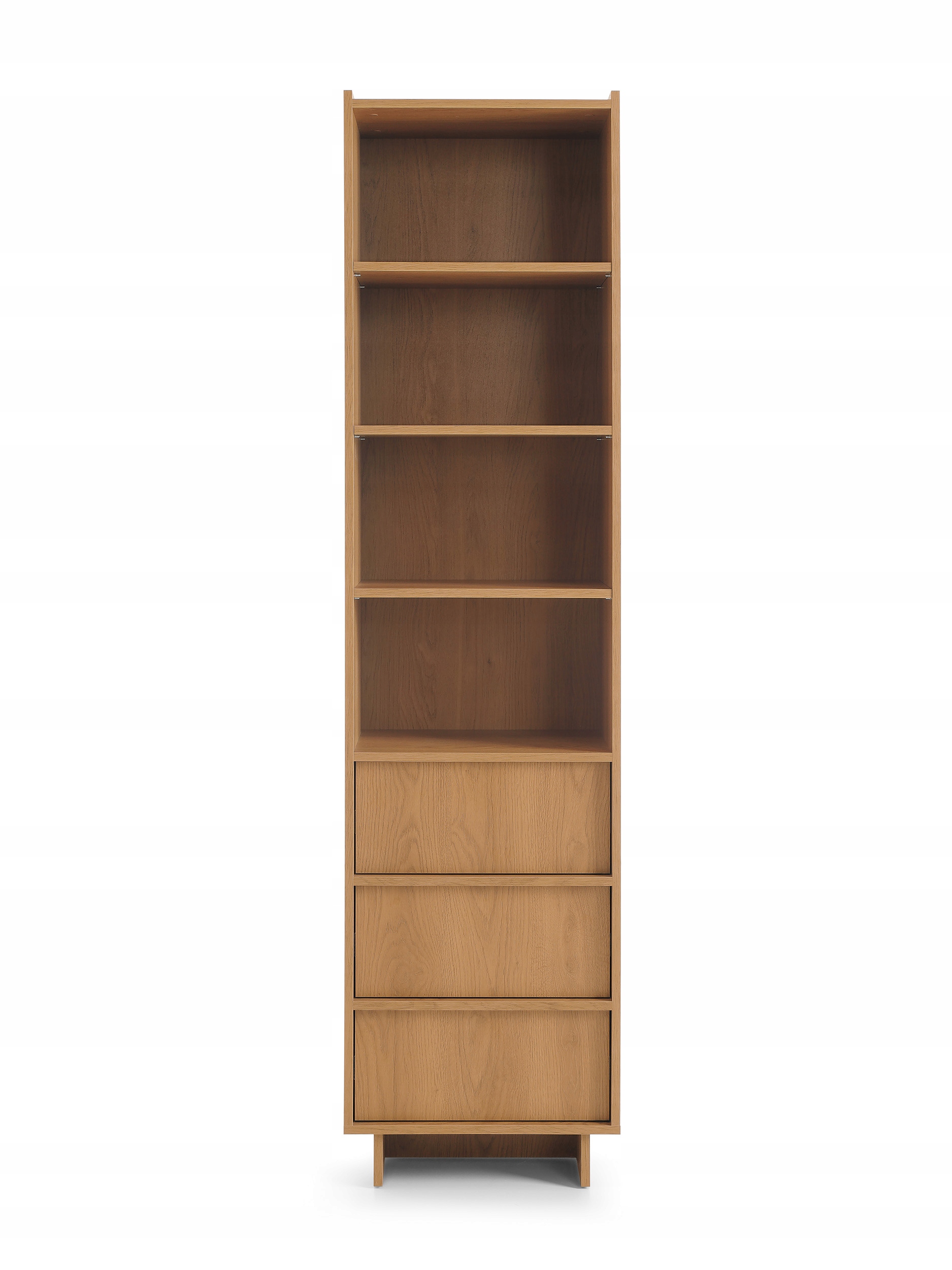 Regał Yasumi 50 cm dąb carmel regał z szufladami japand nowoczesny modułowy