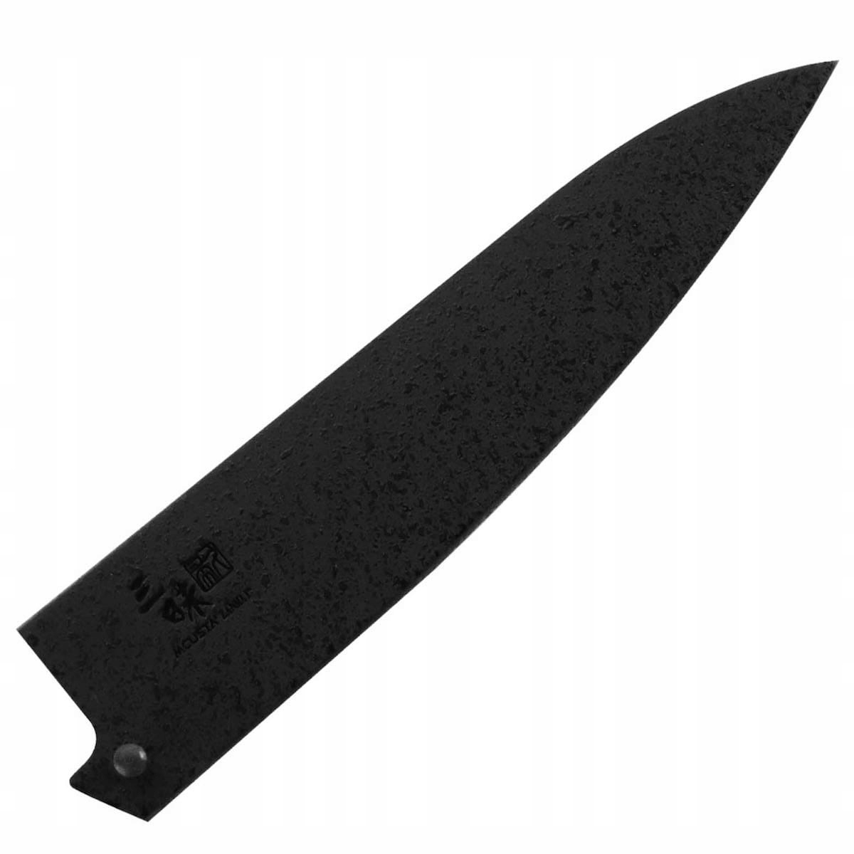 Mcusta Zanmai Japonská drevená Saya Black Chránič noža Univerzálny 15 cm