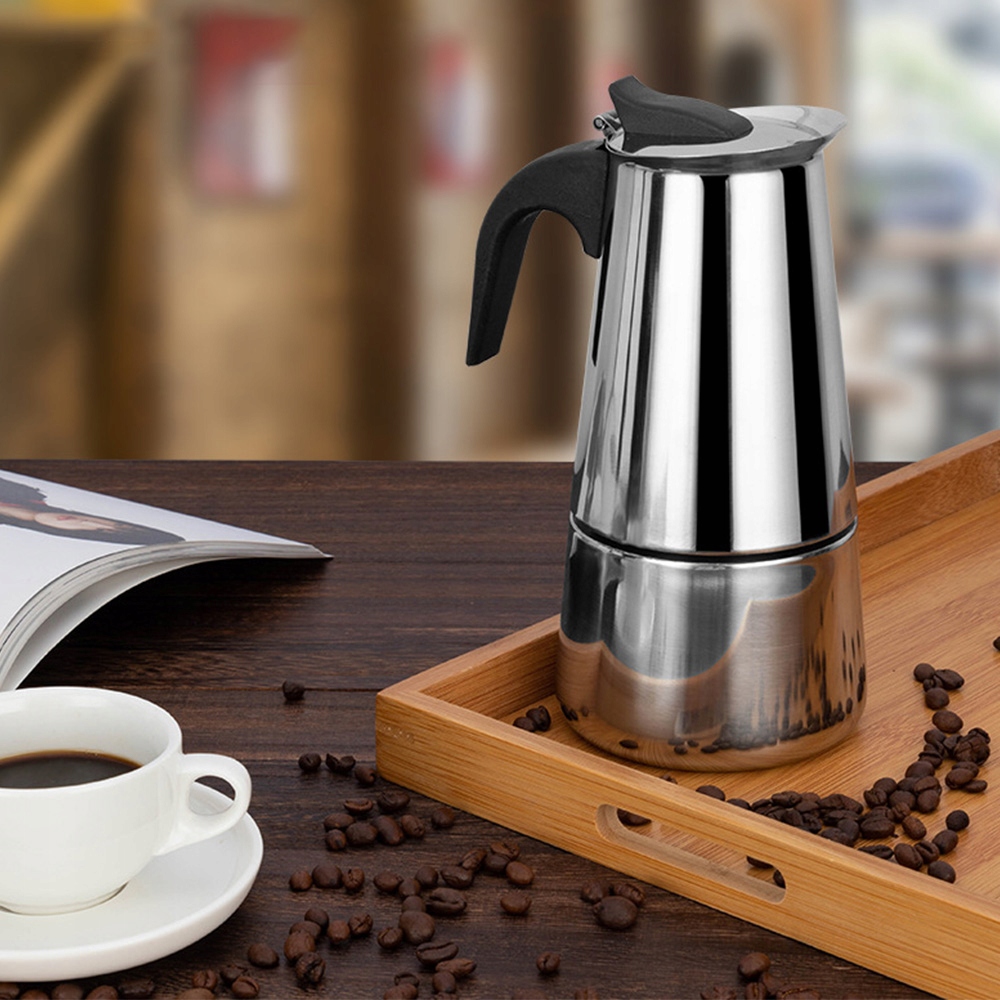 Ekspres do kawy ze stali nierdzewnej, 6 filiżanek kawy, 300 ml, HDeye Marka Transa Electronics