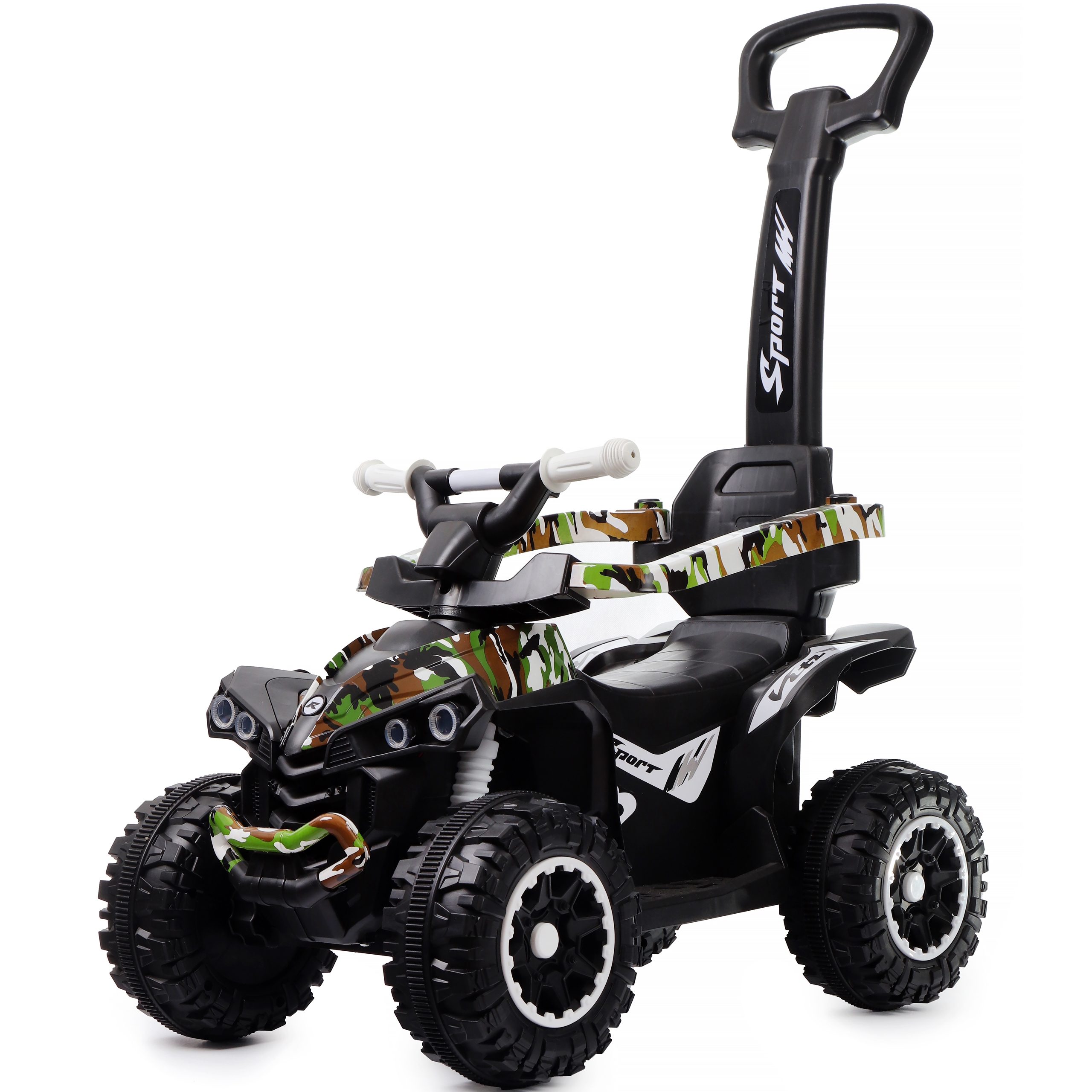 Jeździk dla dzieci duży quad pchacz odpychacz auto autko Led Quaddie Webben