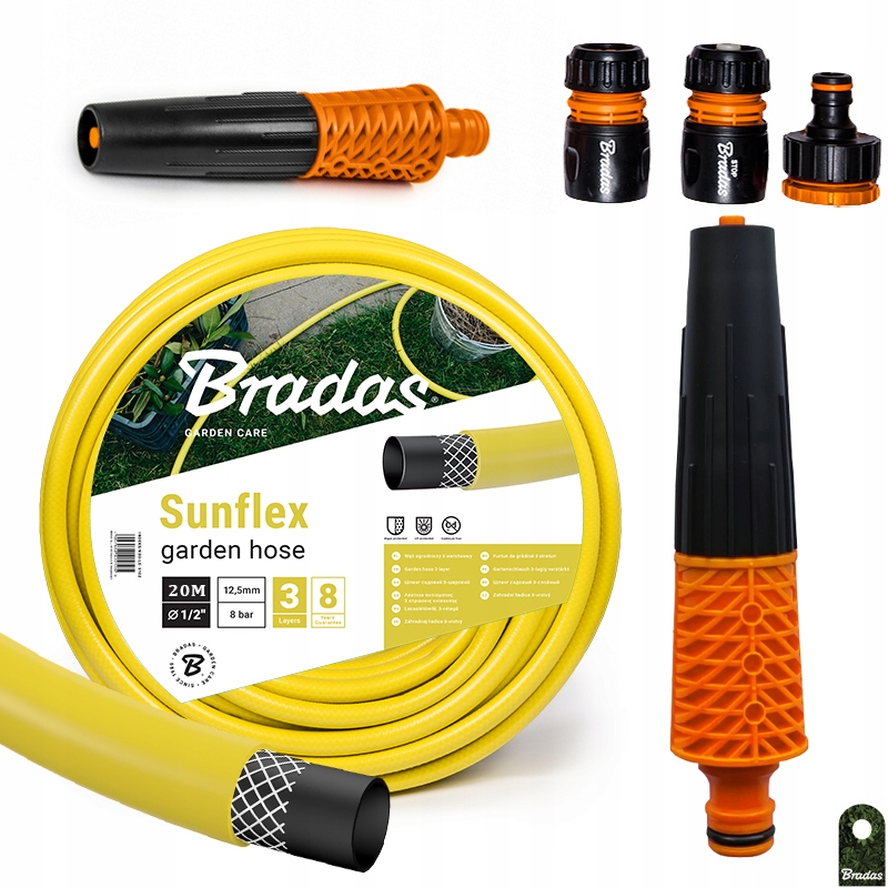 

Wąż Ogrodowy Ultra Mocny 1/2 20M Zraszacz Złączki