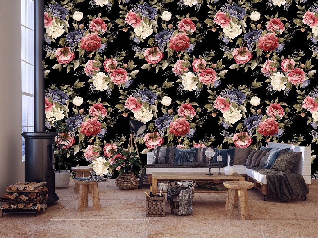 Fototapeta Kvety vinylové kytice 368x280 elegantný akcent do spálne lepidlo