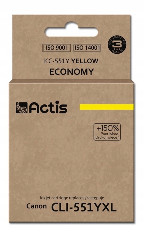 Tusz Actis KC-551Y (zamiennik Canon CLI-551Y; Stan