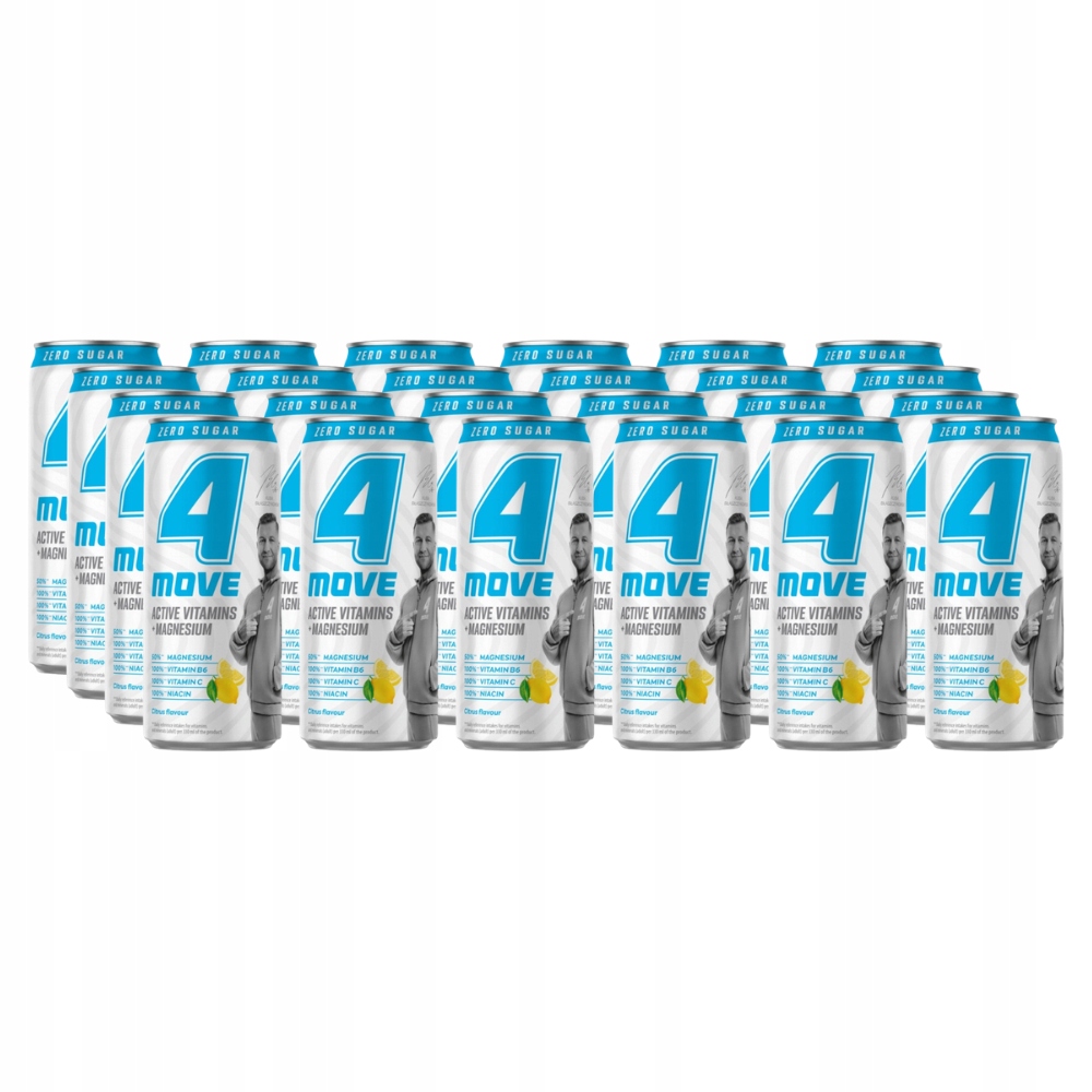 4MOVE Vitamin Magnesium Zero Cukru 330 ml x 24 kusů