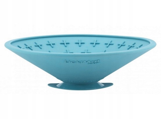Levně Miska zpomalující jídlo pro psa a kočku s přísavkou LickiMat tyrkysová