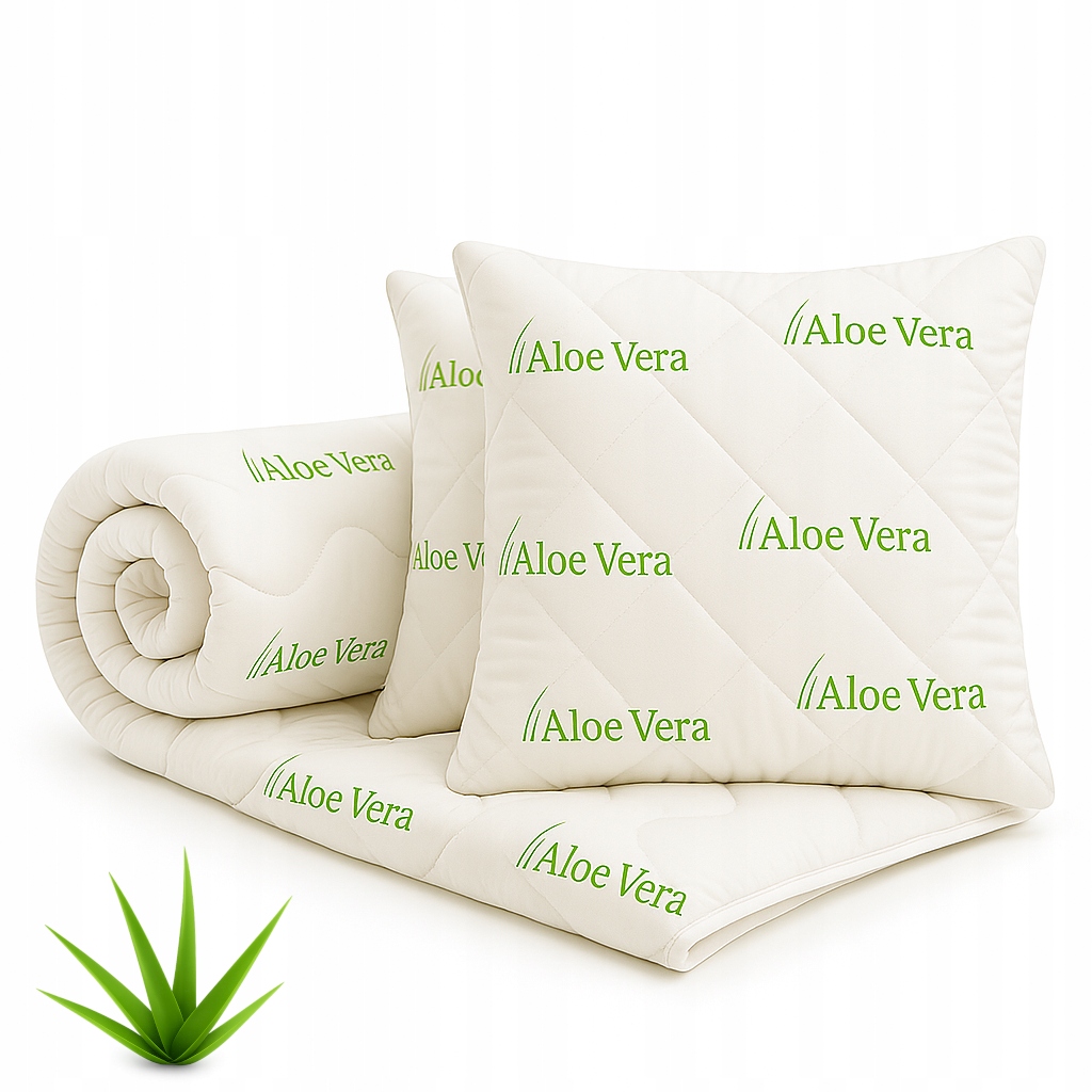 Antialergický set aloe přikrývka 220x200 polštář 70x80, polská kvalita