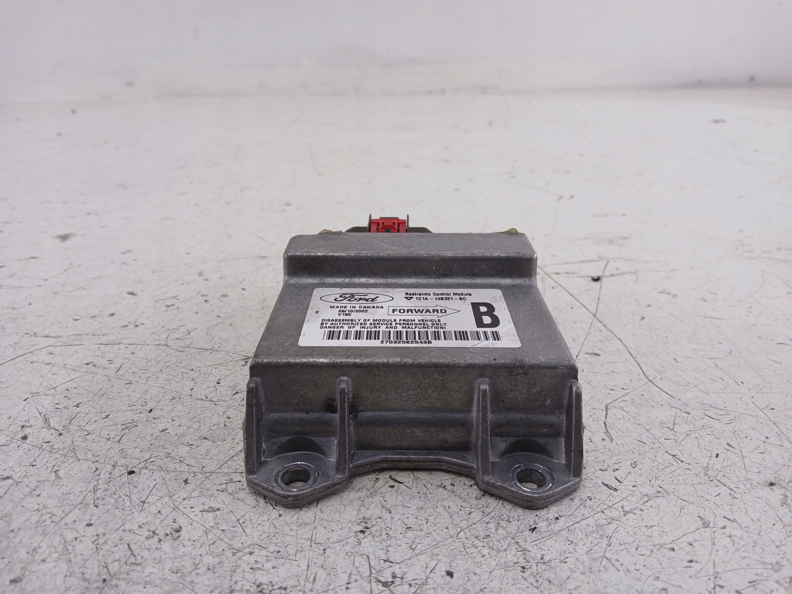 FORD TRANSIT MK5 modulo SENSOR airbag airbag POWIETRZNYCH 1C1A-14B321-BC